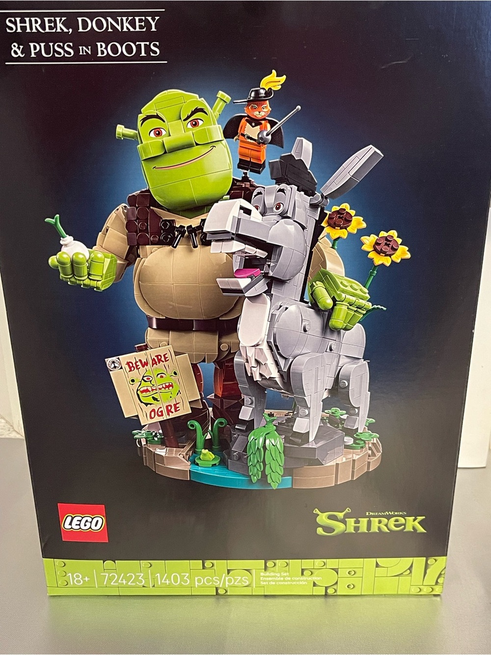 Lego Shrek Donkey & Puss in Boots 72324 1403Pcs 18+ Brick Separator NIP